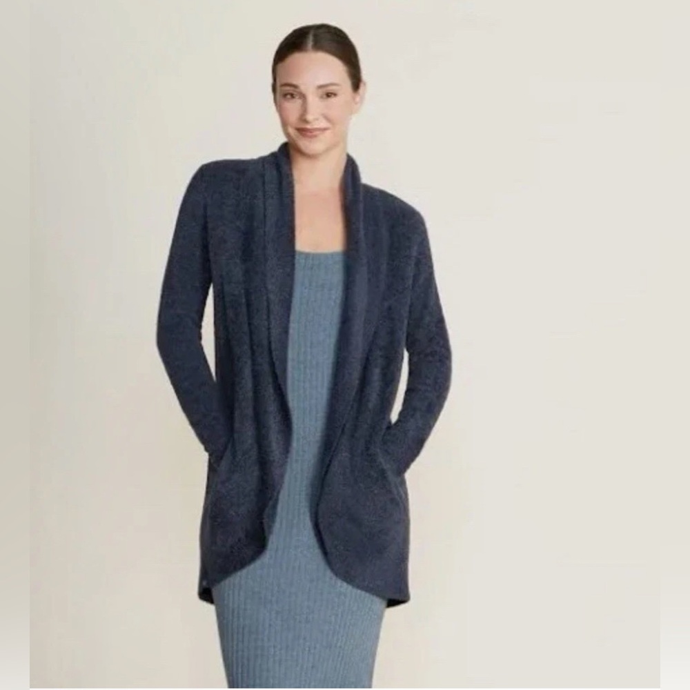 Barefoot Dreams NWT Cozy Chic Indigo Cardigan